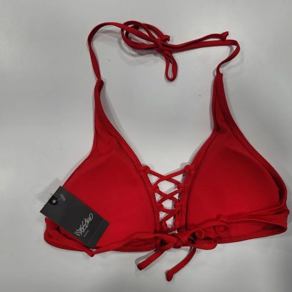 Mossimo Strappy Red Bikini Top - Picture 6 of 7